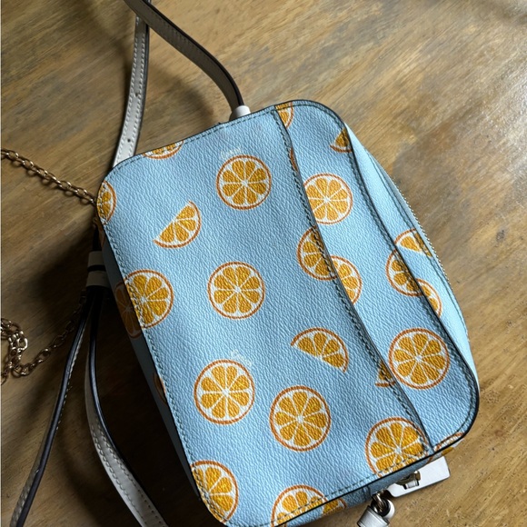 Coach Light Blue and Orange Citrus Crossbody Bag - Picture 2 of 5